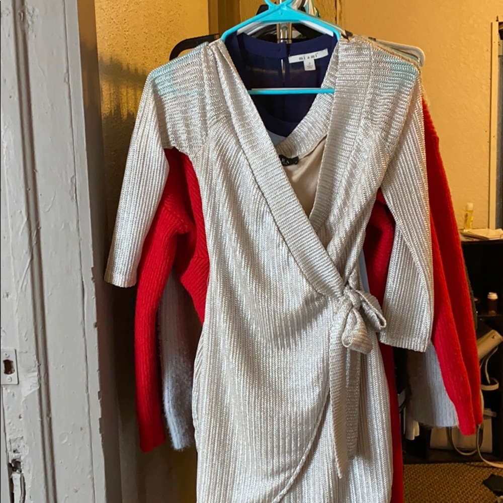 Gold Wrap dress